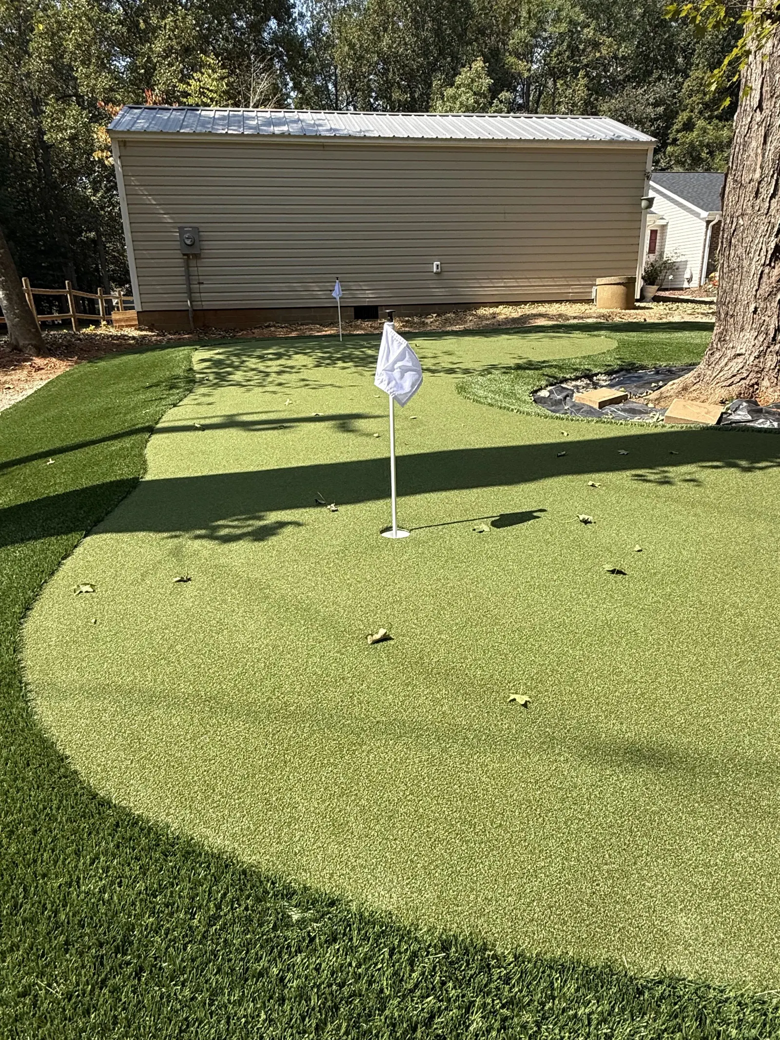 Backyard putting green built in McLeansville NC